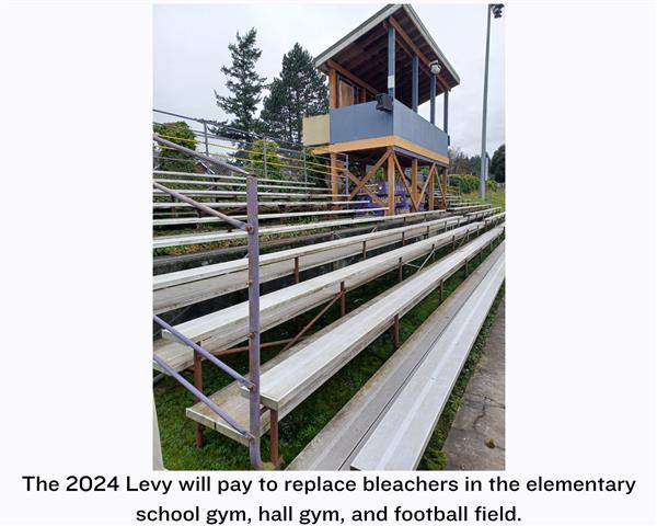 Old failing bleachers